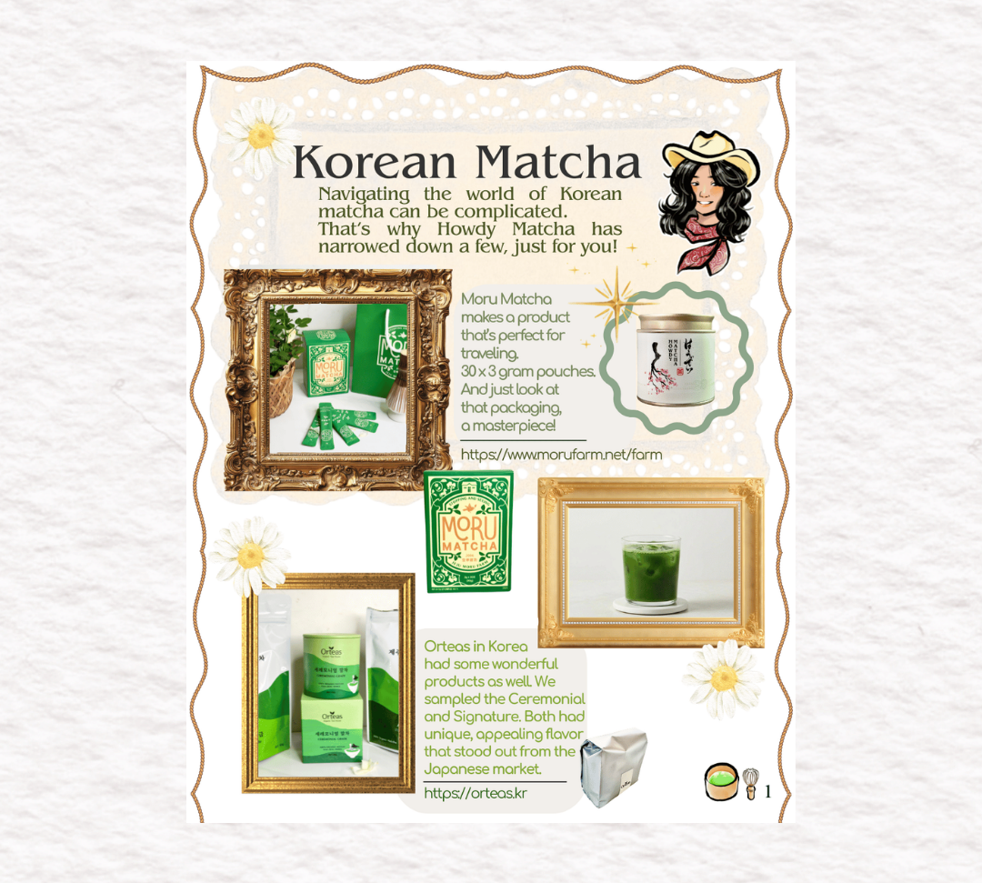 Sunday Stories #1: Korean Matcha