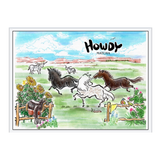 Embossed Horses Sticker