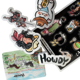 Embossed Icon Stickers